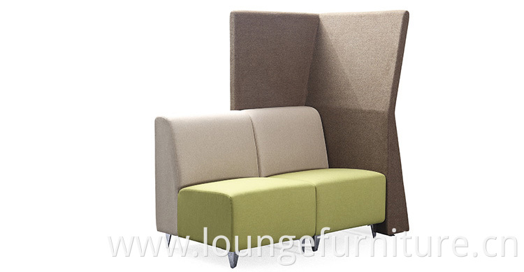 New Design Restaurant Fabric Sound Proof Private Booth Seating Sofa